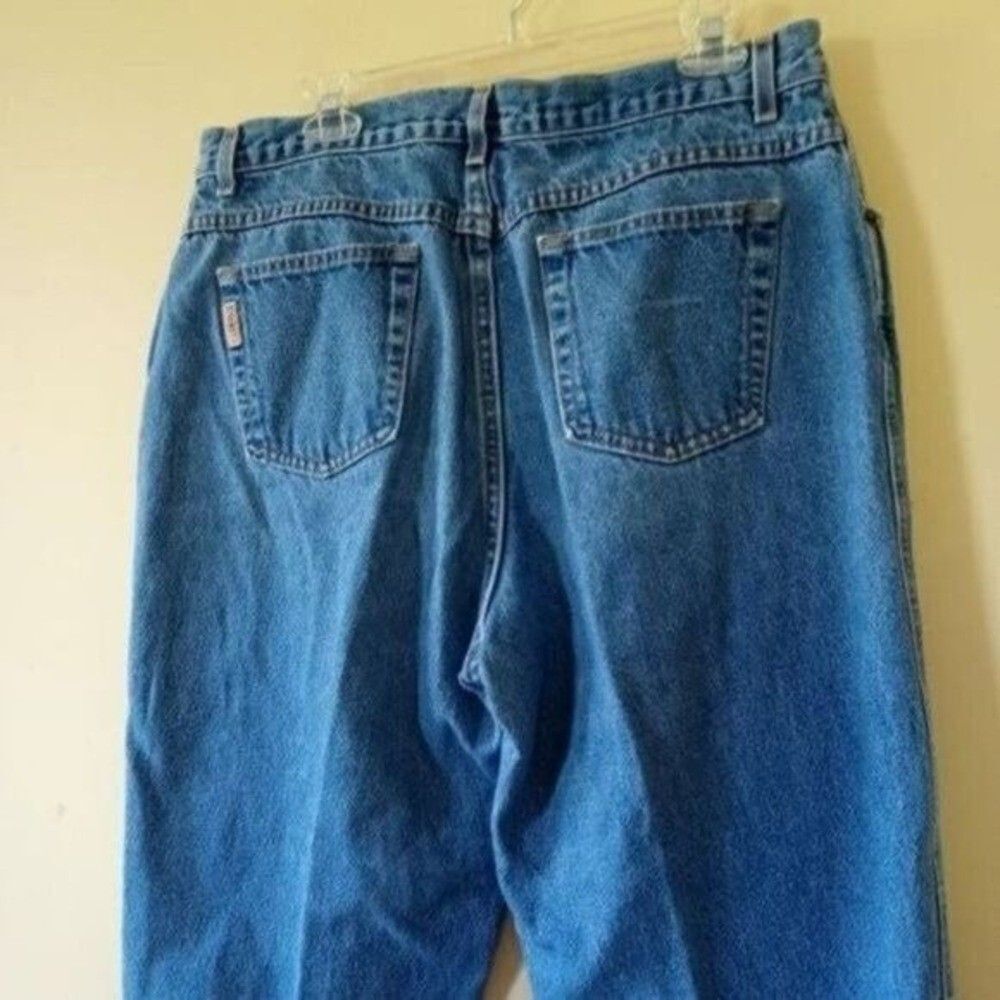 Mom Jeans 80s Vtg Gitano Sz 16 Tall High Waist Ribcage 13" Rise Relaxed Tapered - Picture 3 of 5